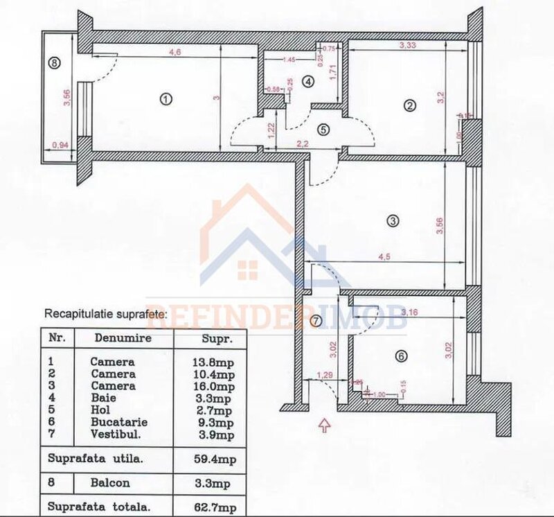 Stefan cel Mare Apartament 3 camere renovat complet